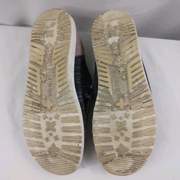 Hey Dude Wendy Funk Jersey Shoes Charcoal Gray & Light Mauve Women's Size 10 - Picture 12 of 12